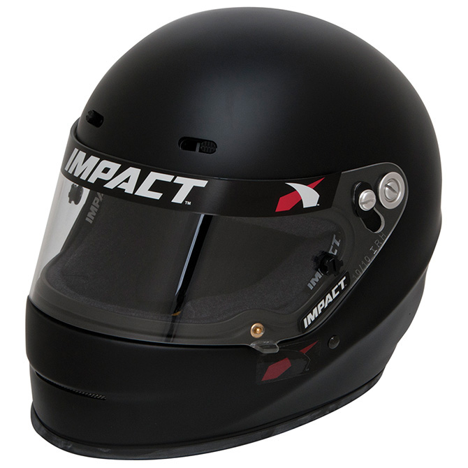 1320 SNELL15 XL Flat Black IMPACT RACING Helmet 