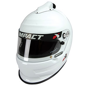 Impact Air Vapor Racing Helmet, Medium, White, Snell SA2020
