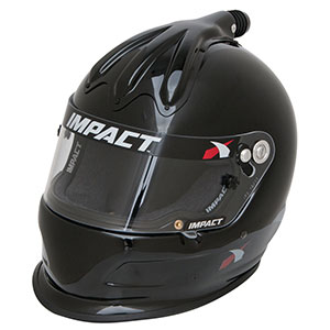Impact Super Charger Racing Helmet, X-Large, Black, Snell SA2020