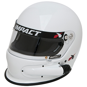 Impact Super Charger Side Air Racing Helmet, X-Large, White, Snell SA2020