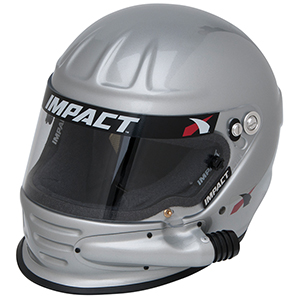 Impact Air Draft Side Air Racing Helmet, Large, Silver, Snell SA2020
