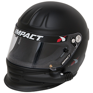 Impact Air Draft Side Air Racing Helmet, Large, Flat Black, Snell SA2020