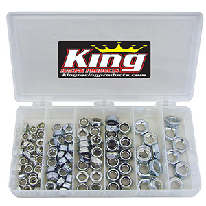 King Racing 105 Pc. Steel 1/2 Nut Nylock Kit