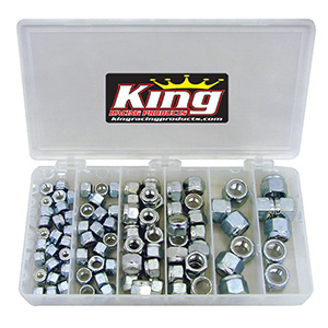King Racing 92 Pc. Steel Full Nut Nylock Kit