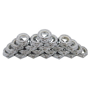 King Racing 1/2 In Steel 1/2 Nut Nylock Kit Pkg25