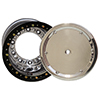 Weld Wide 5 HS Racing Wheel, 15" x 10", 5" BS, Black Mod Beadlock, Polished Cover, Polished